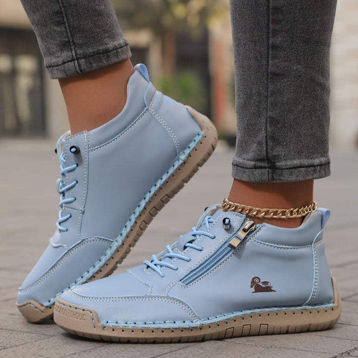 Flora | Comfortable Orthopedic Zip Shoes
