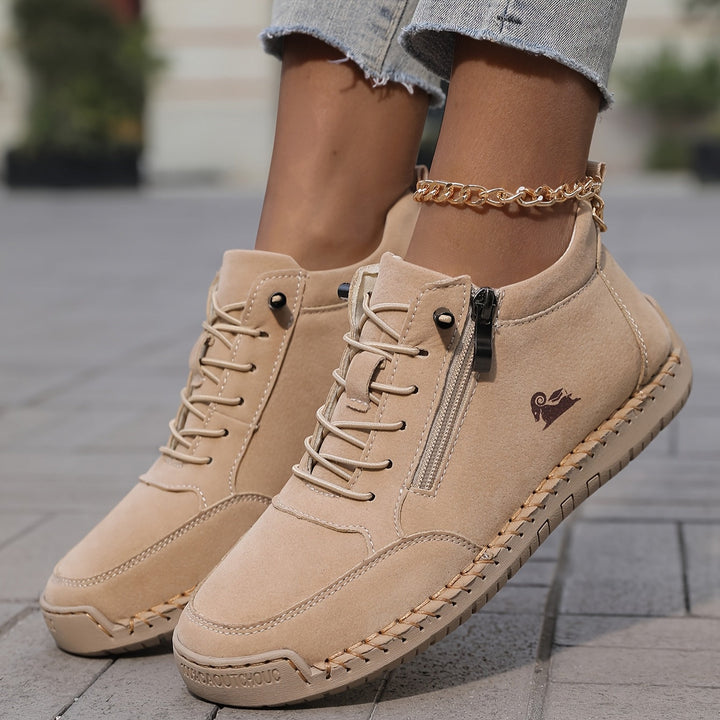 Flora | Comfortable Orthopedic Zip Shoes
