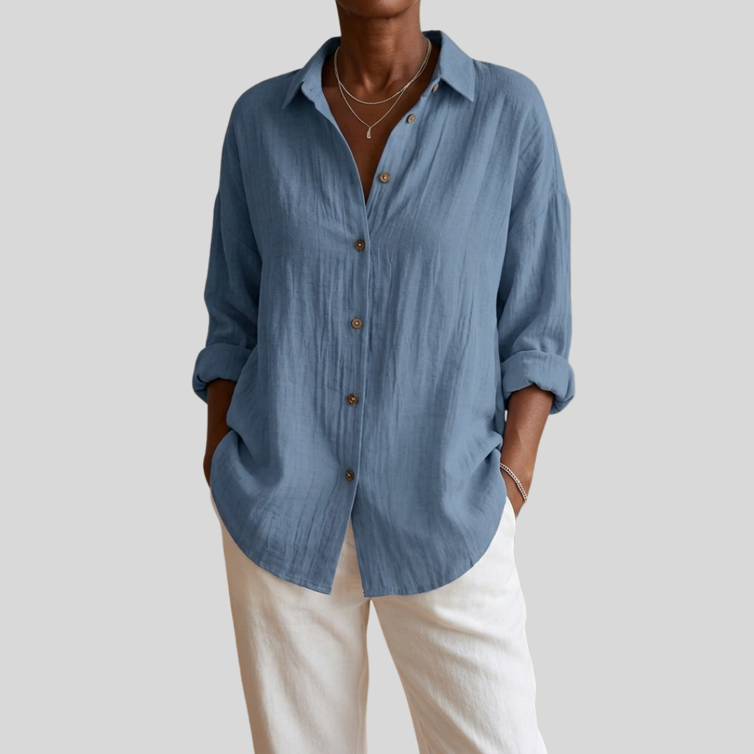 Virgie - Classic Single Lapel Shirt