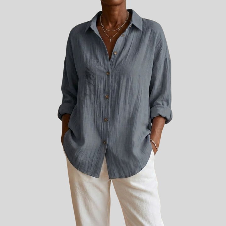 Virgie - Classic Single Lapel Shirt