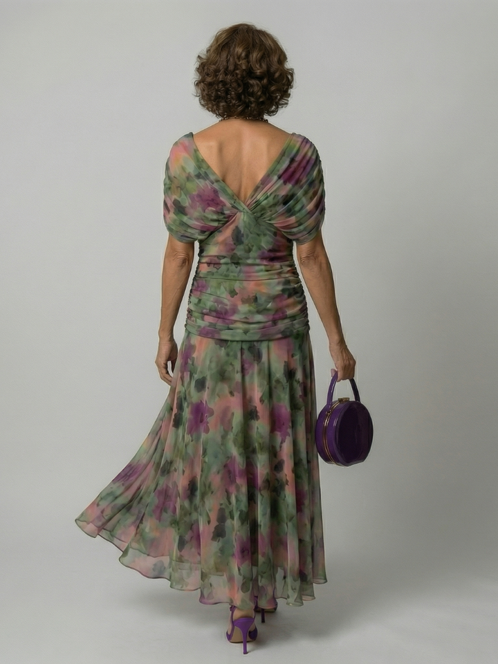 Calen | Off-Shoulder Flow Midi Dress