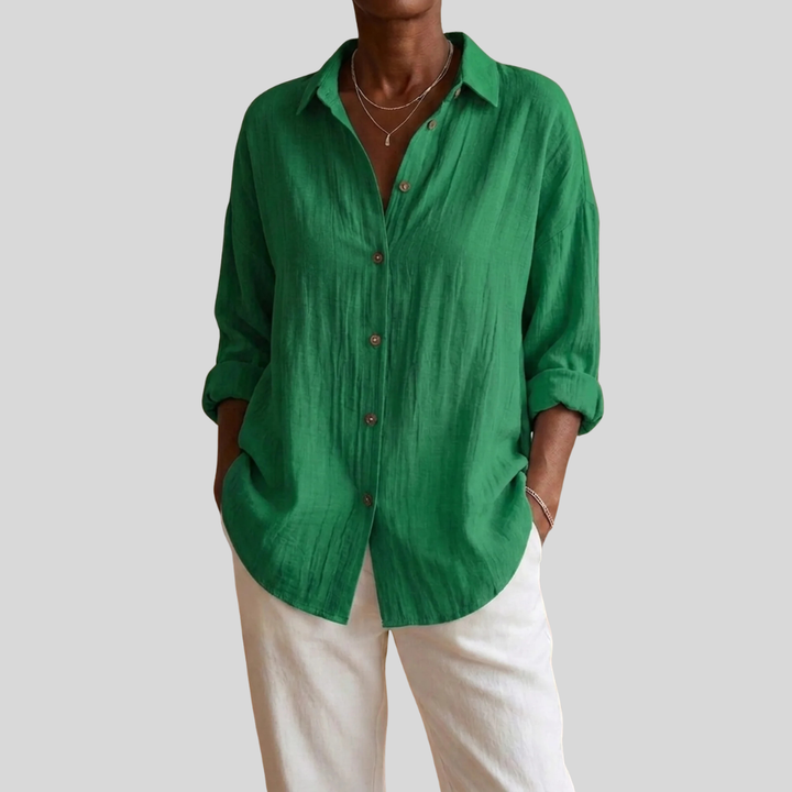 Virgie - Classic Single Lapel Shirt