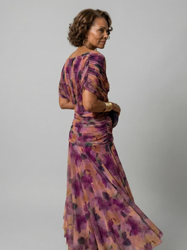 Calen | Off-Shoulder Flow Midi Dress