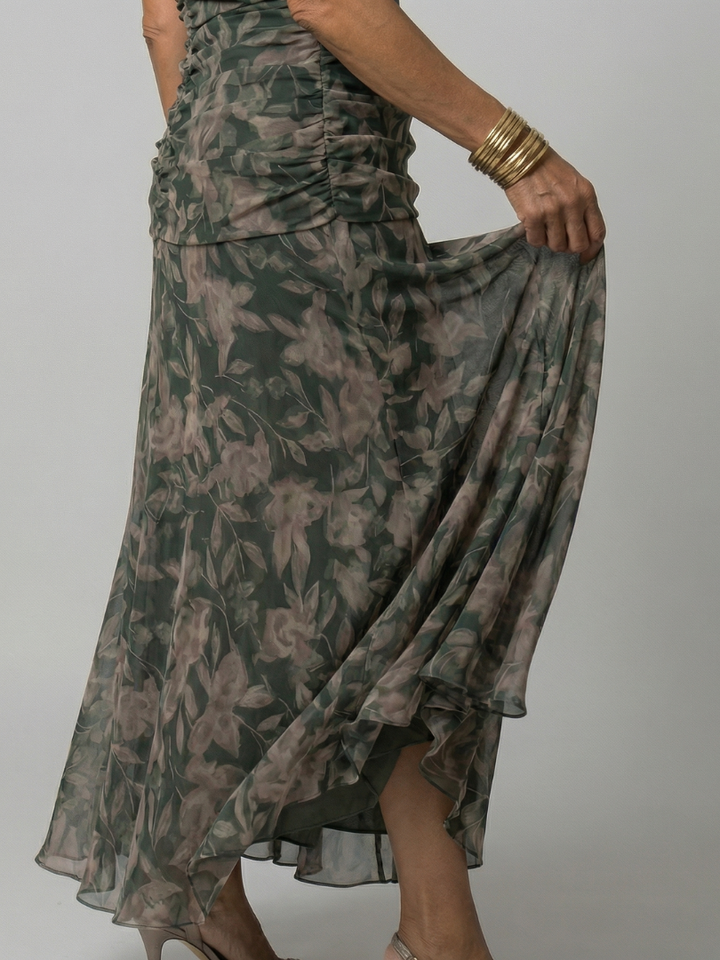 Calen | Off-Shoulder Flow Midi Dress