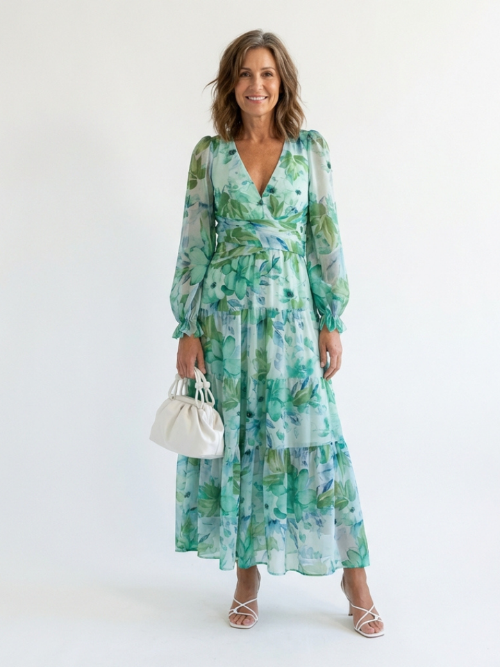 Rose | Elegant Floral Summer Boho Dress