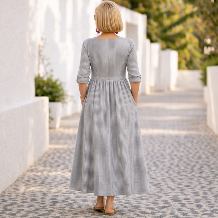 Charice | Elegant Midi half sleeve Dress