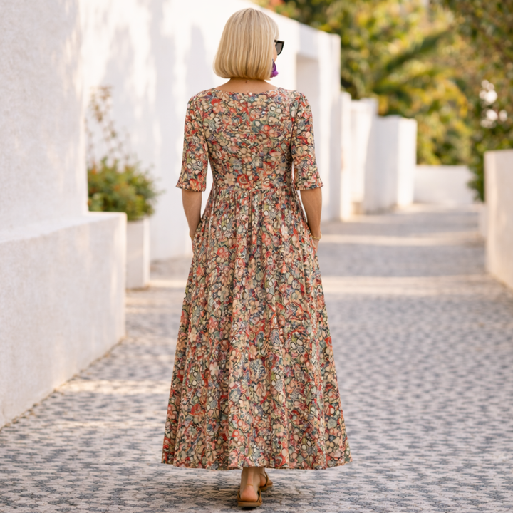 Rose | Elegant Floral Summer Boho Dress