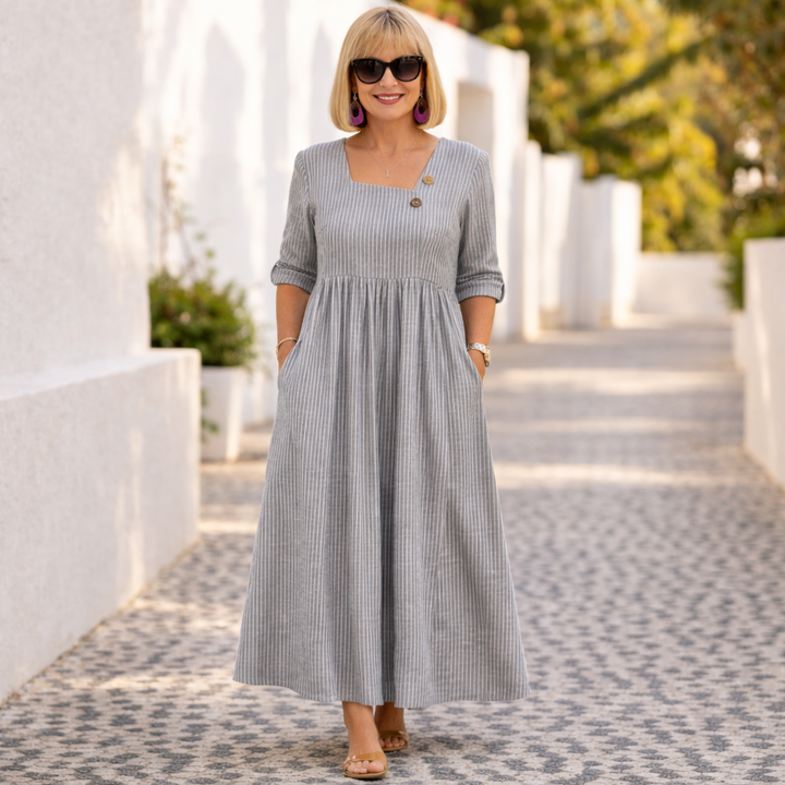 Charice | Elegant Midi half sleeve Dress