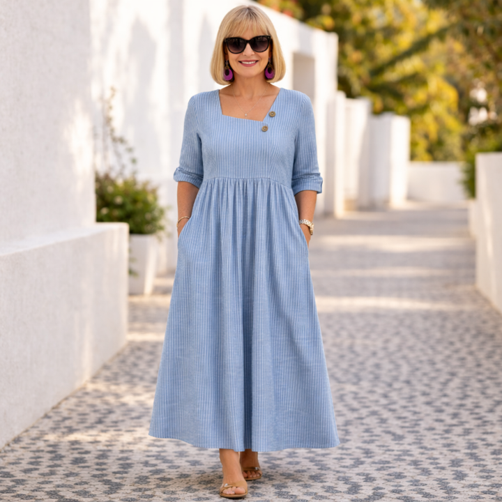 Charice | Elegant Midi half sleeve Dress