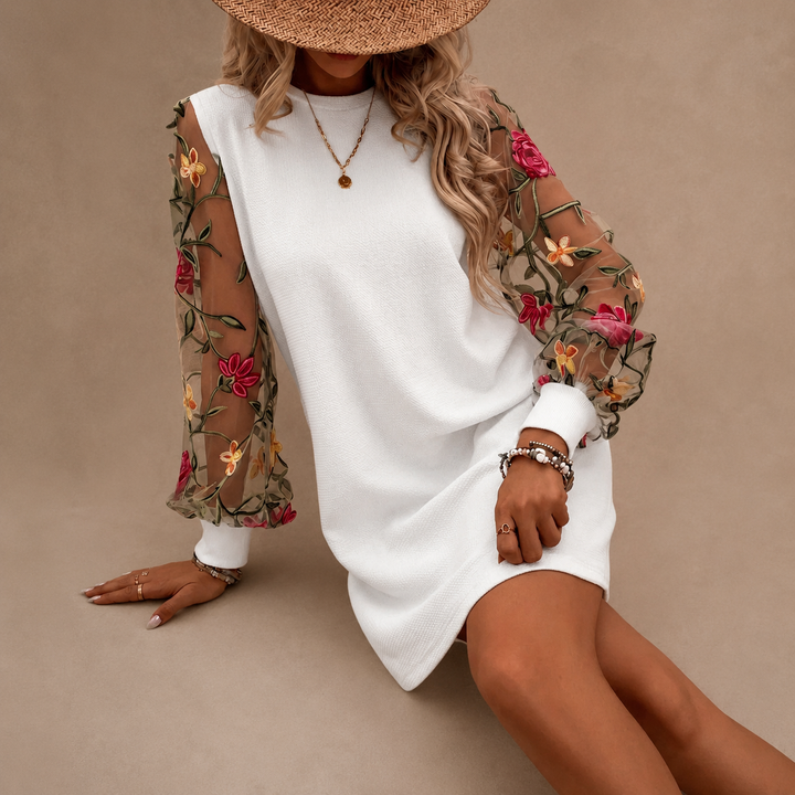 Miriam | Elegant Floral Sleeve Dress