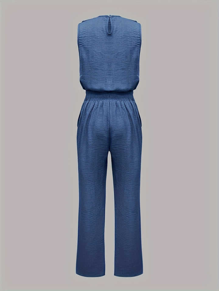 Stella™ | Sleeveless Top & Straight-Leg Pants Set
