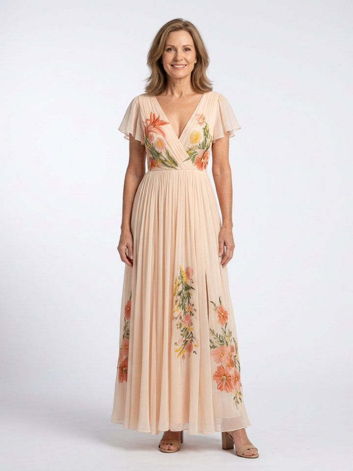 Clarissa | Elegant Summer V-neck Dress