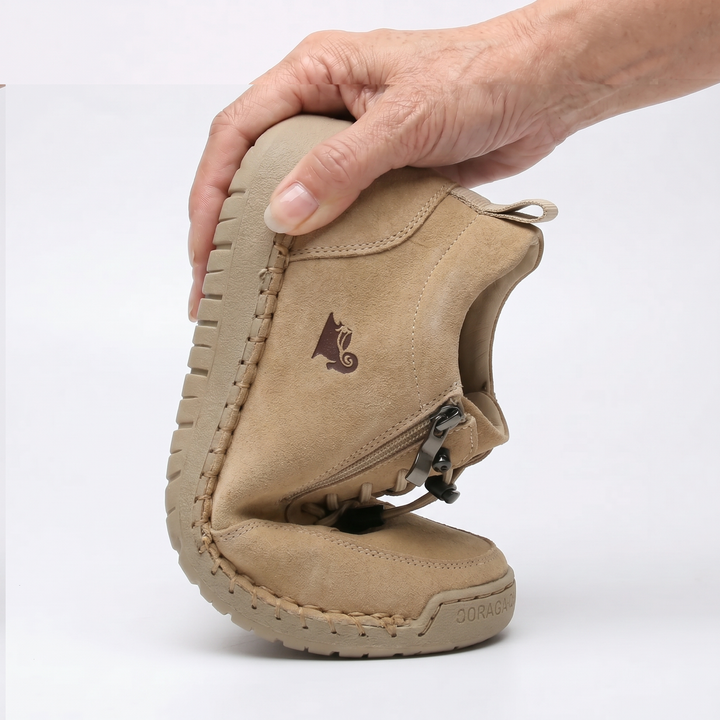 Flora | Comfortable Orthopedic Zip Shoes