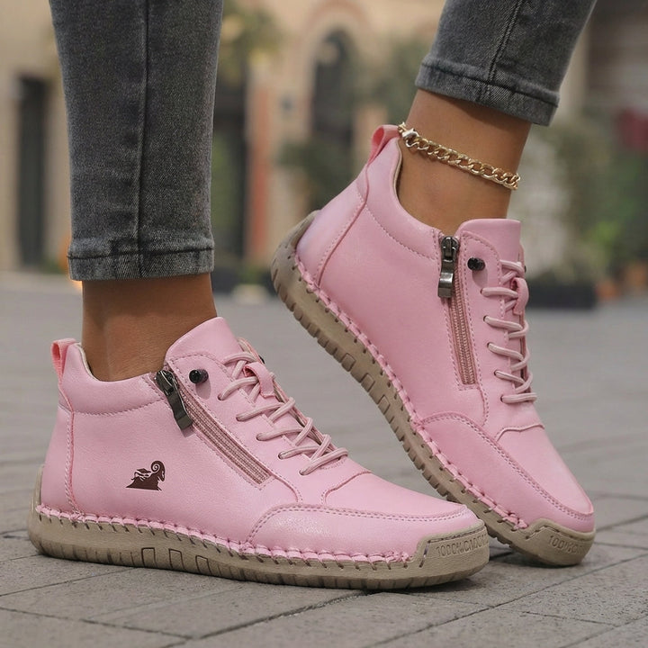Flora | Comfortable Orthopedic Zip Shoes