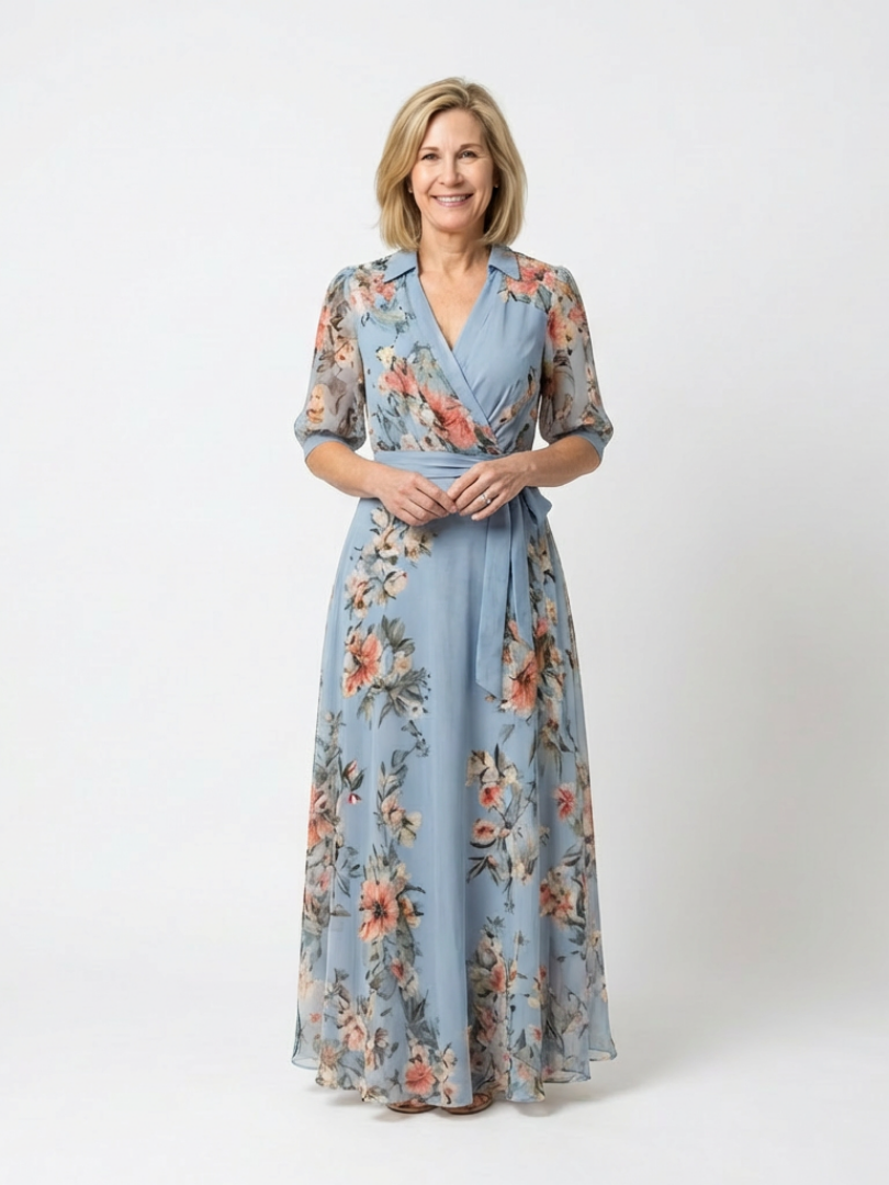 Rose | Elegant Floral Summer Boho Dress